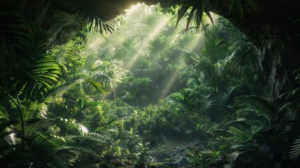 Lush Jungle Entrance to Hidden Cave