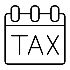 Tax Deadline.line icon