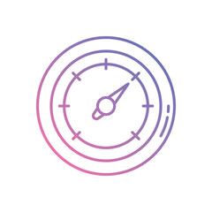 Barometer vector icon stock illustration
