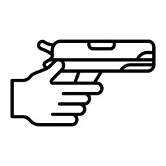 Handgun.line icon
