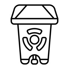 Hazardous Waste.line icon