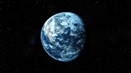 Fototapeta premium Beautiful Earth Surrounded by Stars in Space