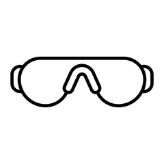 Safety Goggles.line icon