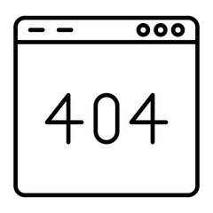 404 Error Page.line icon