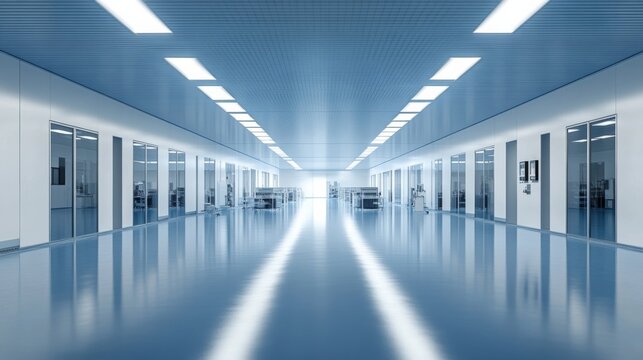 Cleanroom Robotics Assembly with High Contrast Lighting