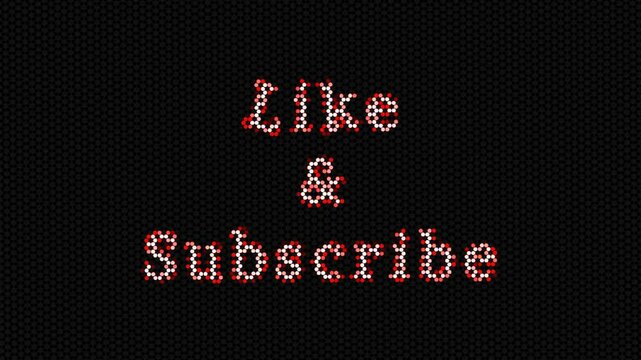 Bouncing Text Animation for Like and Subscribe Call to Action