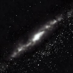 stars and dust clouds on black background on space

