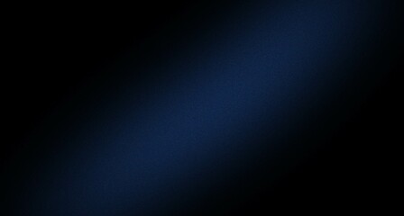 Modern blue blur grainy gradient black background, abstract noise texture banner poster header backdrop design