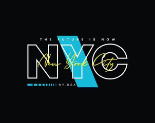 New York City urban style brand typography for t shirt, apparel and other print uses