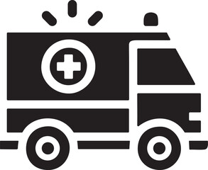 Ambulance vector icon.