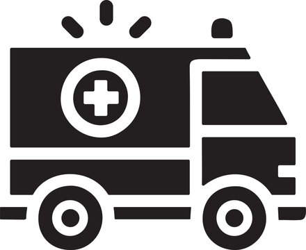 recommend clip art: Ambulance vector icon.