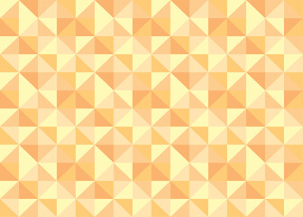 幾何学模様のモザイクイラスト　オレンジ　黄色