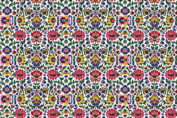 polish folk seamless texture pattern. background for cloth