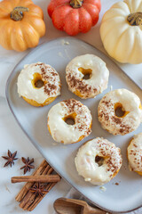 Homemade Pumpkin Spice Donuts Ready to Eat