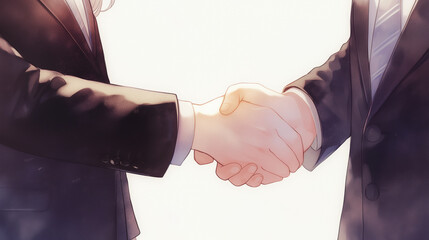 契約成立の握手
