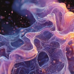 Mesmerizing abstract swirls of light and color