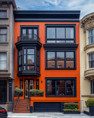 Obraz premium Luxury New Construction San Francisco Rowhouse