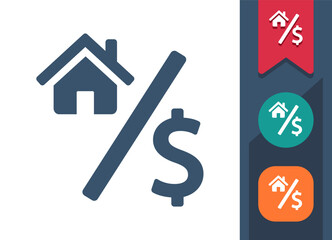 Real Estate, Mortgage, Rent, Lease Icon