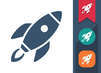 Rocket, Space Ship Icon