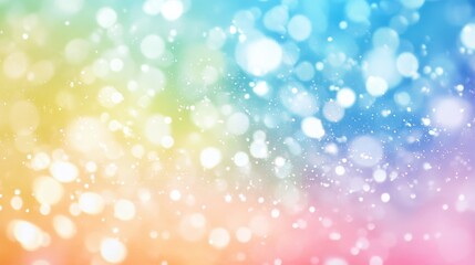 Obraz premium Multicolored backdrop featuring numerous small white specks at image's upper edge