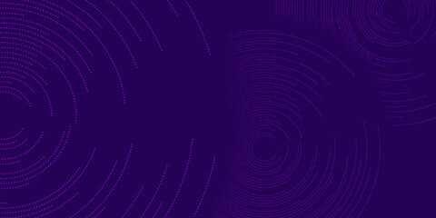 Dark purple space with dotted lines and cricles shape