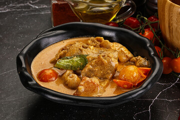 Thai Tom yum soup with chicken