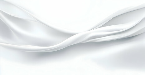 Obraz premium Soft White Fabric with Gentle Blurred Lines
