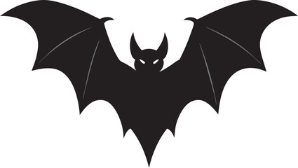 Title suggestion: "Fierce Flying Bat Illustration
