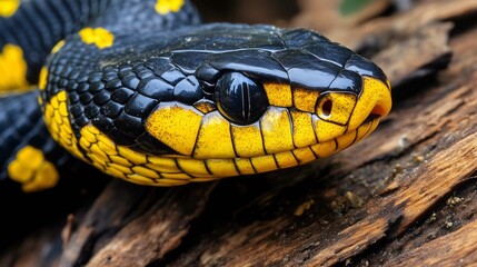 Obraz premium Viper snake closeup face 