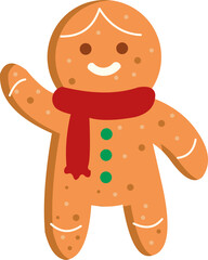 Gingerbread Cookie Illustration