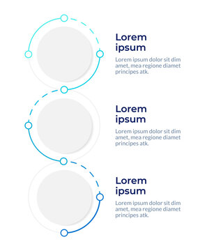 Job application steps infographic design template. Career path. Continuous development. Data visualization 3 options. Process vertical flow chart. Montserrat SemiBold, Lato Regular fonts used