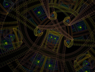 Imaginatory fractal abstract background Image