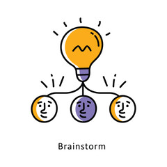 Brainstorm isometric stock illustration. EPS File stock illustration