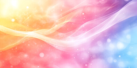 Magical Flowing Waves in Pink and Blue Colors