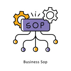 Business Sop isometric stock illustration. EPS File stock illustration