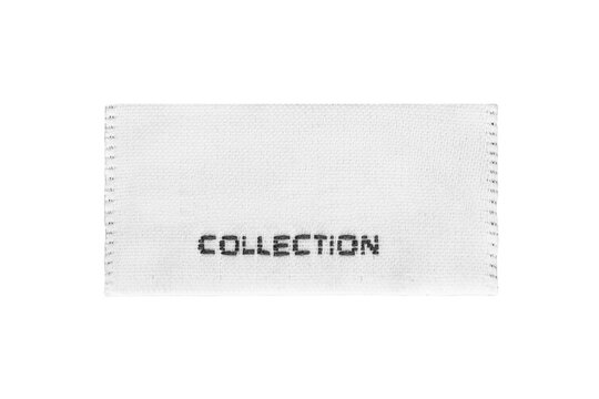 Clothes label isolated