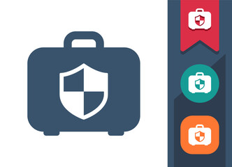 Obraz premium Security - Luggage, Baggage Security Icon
