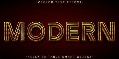 Modern Luxury Elegant Vector Fully Editable Smart Object Text Effect