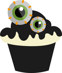Halloween Cupcake Illustration
