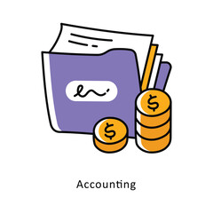 Accounting isometric stock illustration. EPS File stock illustration