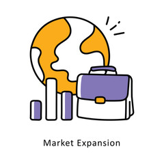 Market Expansion isometric stock illustration. EPS File stock illustration