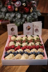 Chocolate-Covered Strawberries with Fresh Fruits