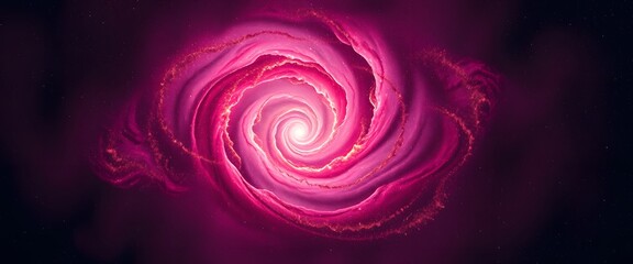 Magenta and Gold Galaxy Smoke Swirl Background