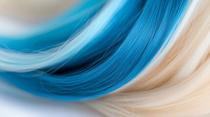 Obraz premium blue and white with blond and light blue streaks at the top