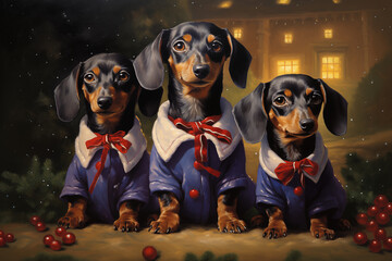 Dachshund Christmas