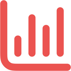 Chart Column Icon Logo Design