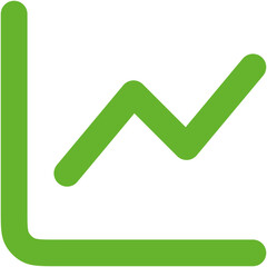 Chart Line Icon Logo Design