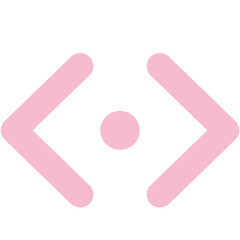 Chevron Selector Horizontal Dot Icon Logo Design