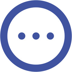 Fototapeta premium Circle Dots Horizontal icon logo design