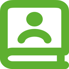 Fototapeta premium Book User Icon Logo Design